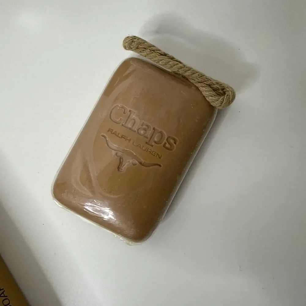 1979 Ralph Lauren CHAPS Men Natural Cologne 2.5 oz 75 ml Soap On a Rope